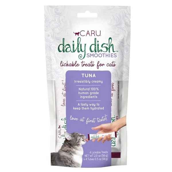 12/2 oz. Caru Cat Smoothies Tuna Lickable Treats - Health/First Aid